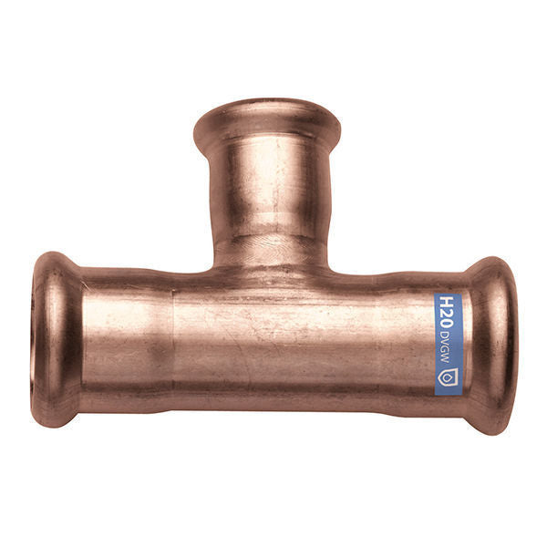 22 x 15 Copper Press Reducing Tee 9131 WRAS
